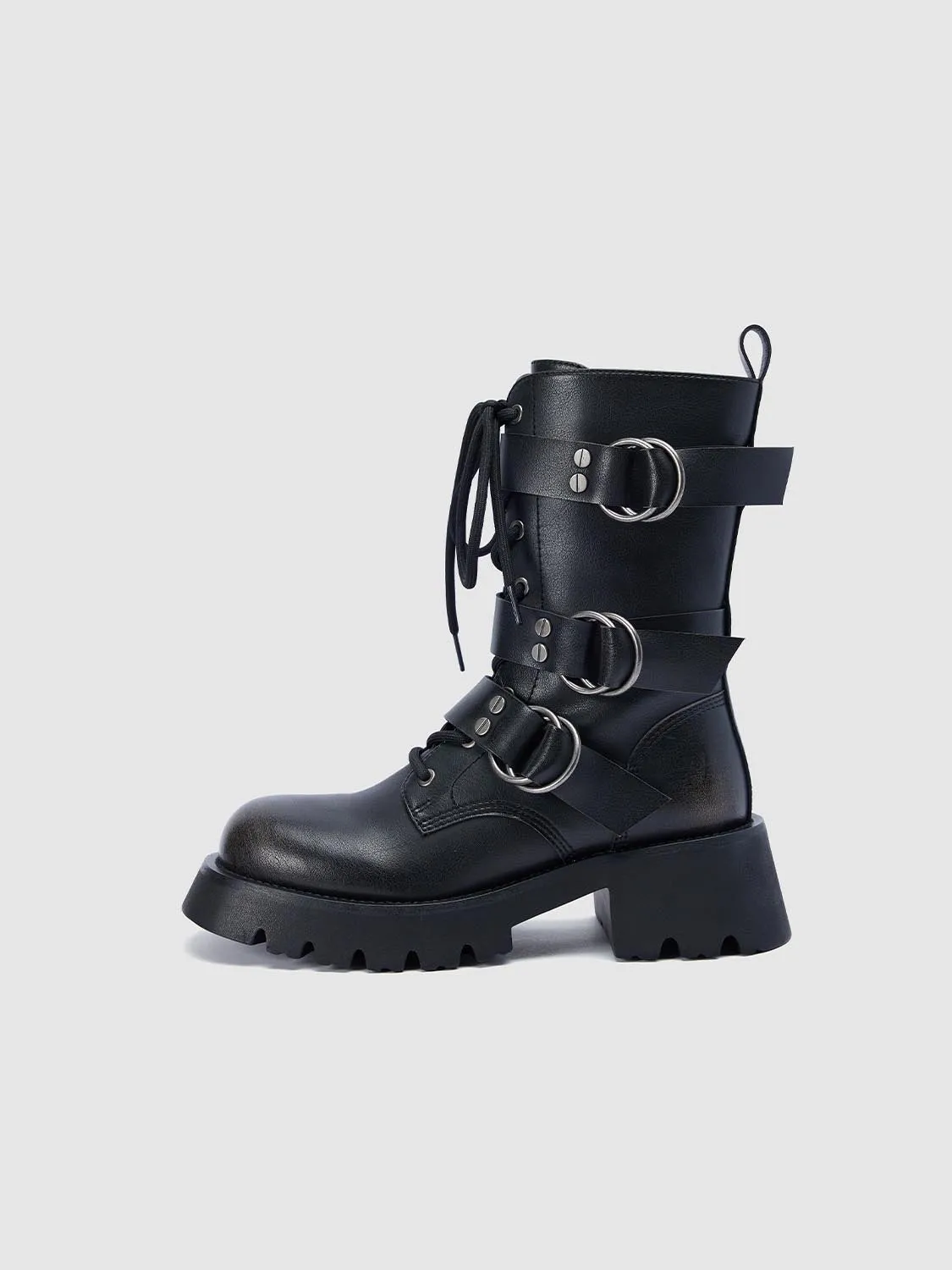 Belt Décor Combat Boots sold by Urban Revivo product image thumbnail 3