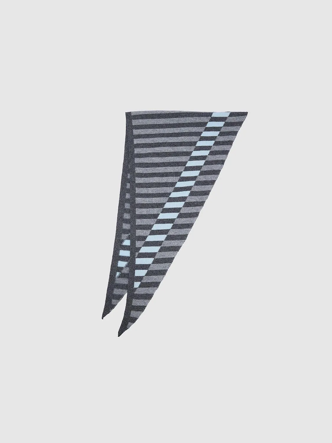 Contrast Striped Triangle Scarf sold by Urban Revivo product image thumbnail 2