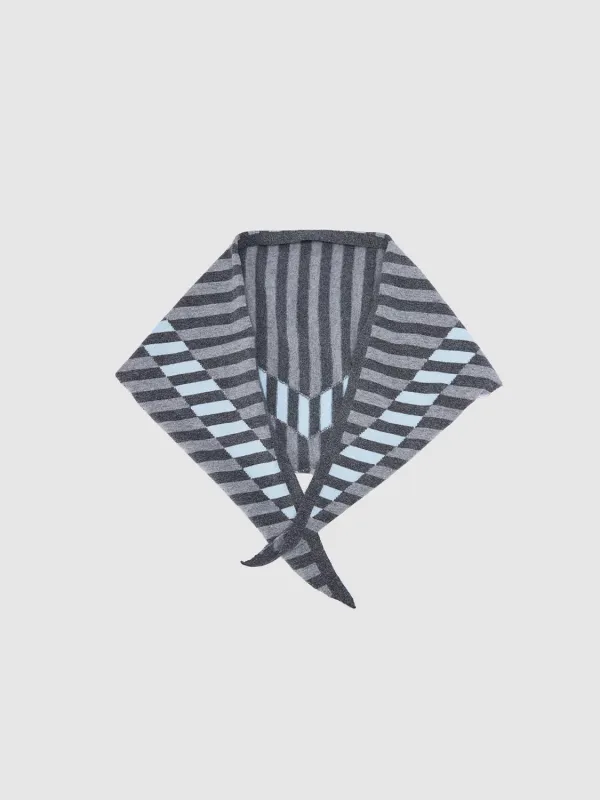 Contrast Striped Triangle Scarf sold by Urban Revivo