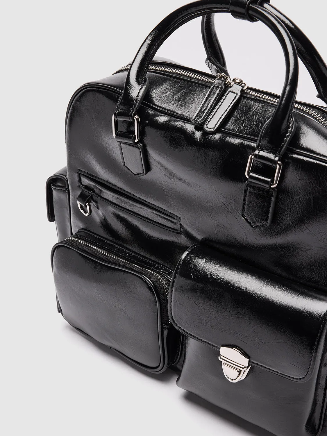 Vegan Leather Tote Backpacks sold by Urban Revivo product image thumbnail 4