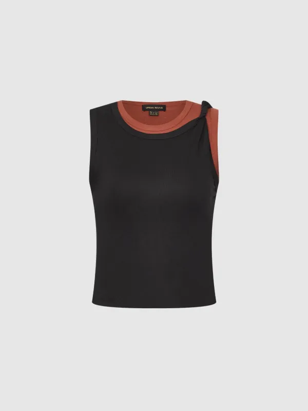 2 In 1 Contrast Vest Top sold by Urban Revivo