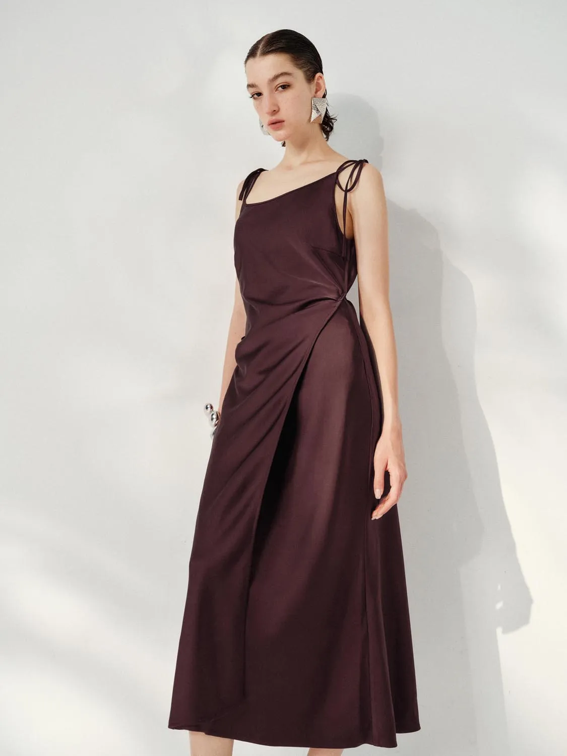 Tied Fitted Maxi Dresses sold by Urban Revivo product image thumbnail 2