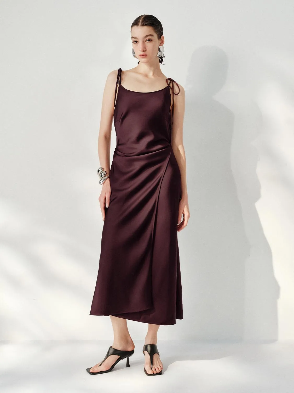 Tied Fitted Maxi Dresses sold by Urban Revivo