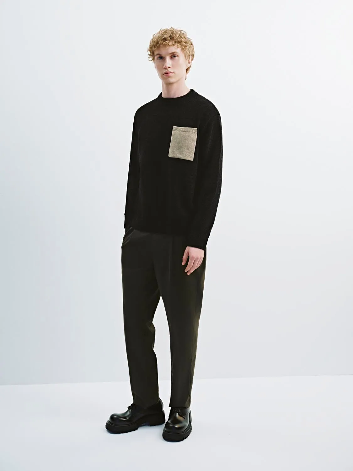 Long Sleeve Knitted T-Shirts sold by Urban Revivo product image thumbnail 5