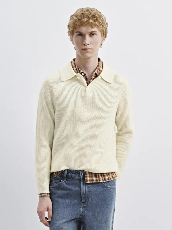 Polo Long Sleeve Knitted T-Shirts sold by Urban Revivo