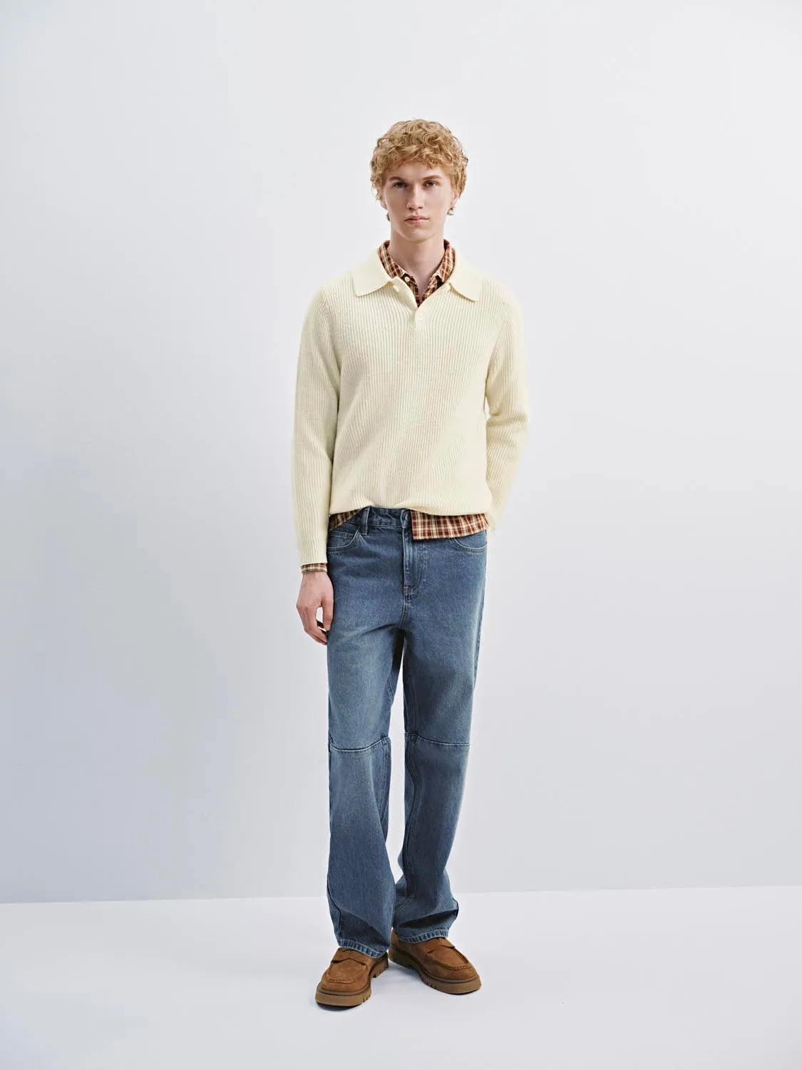 Polo Long Sleeve Knitted T-Shirts sold by Urban Revivo product image thumbnail 5