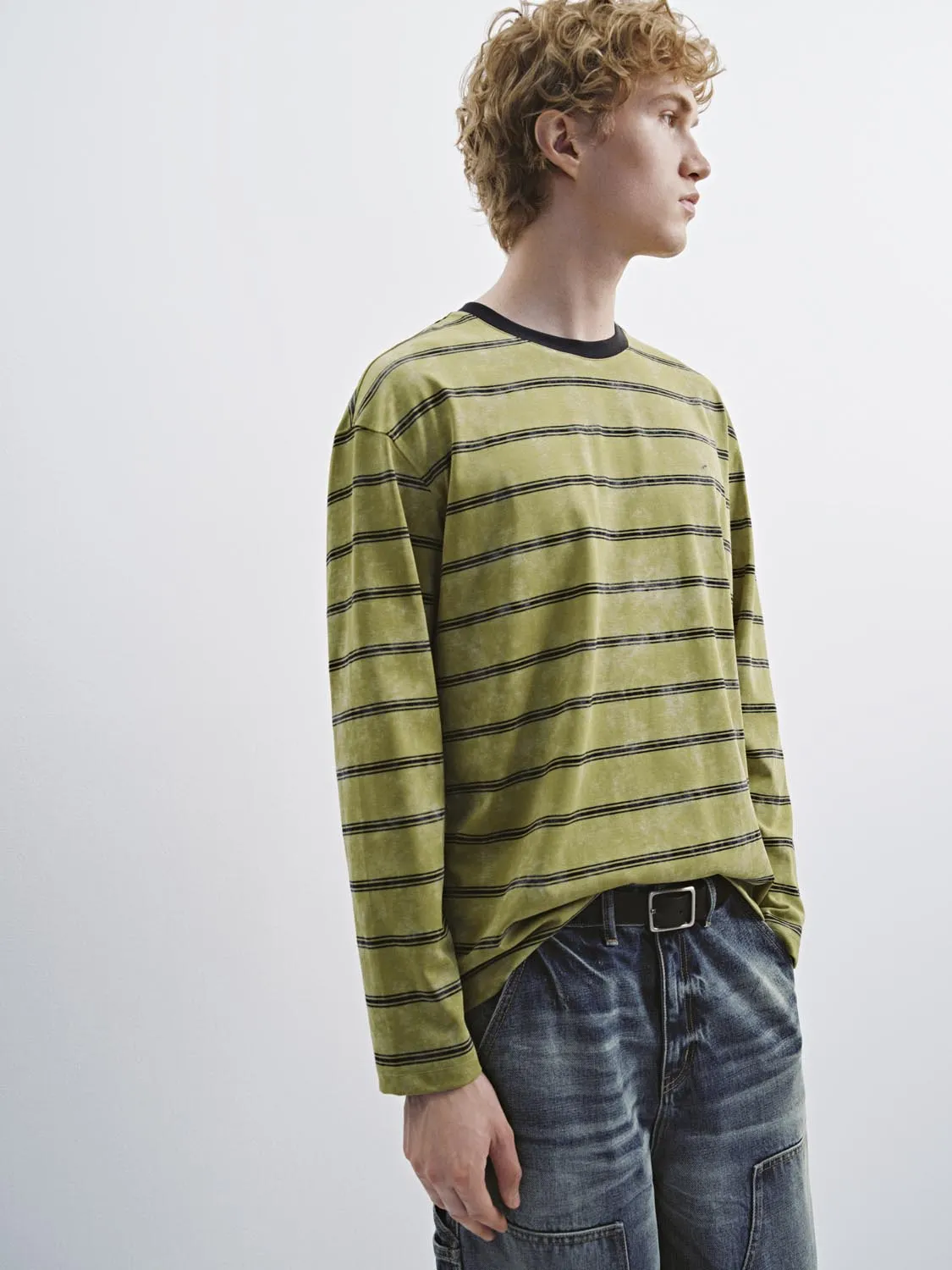 Striped Long Sleeve T-Shirts sold by Urban Revivo product image thumbnail 2