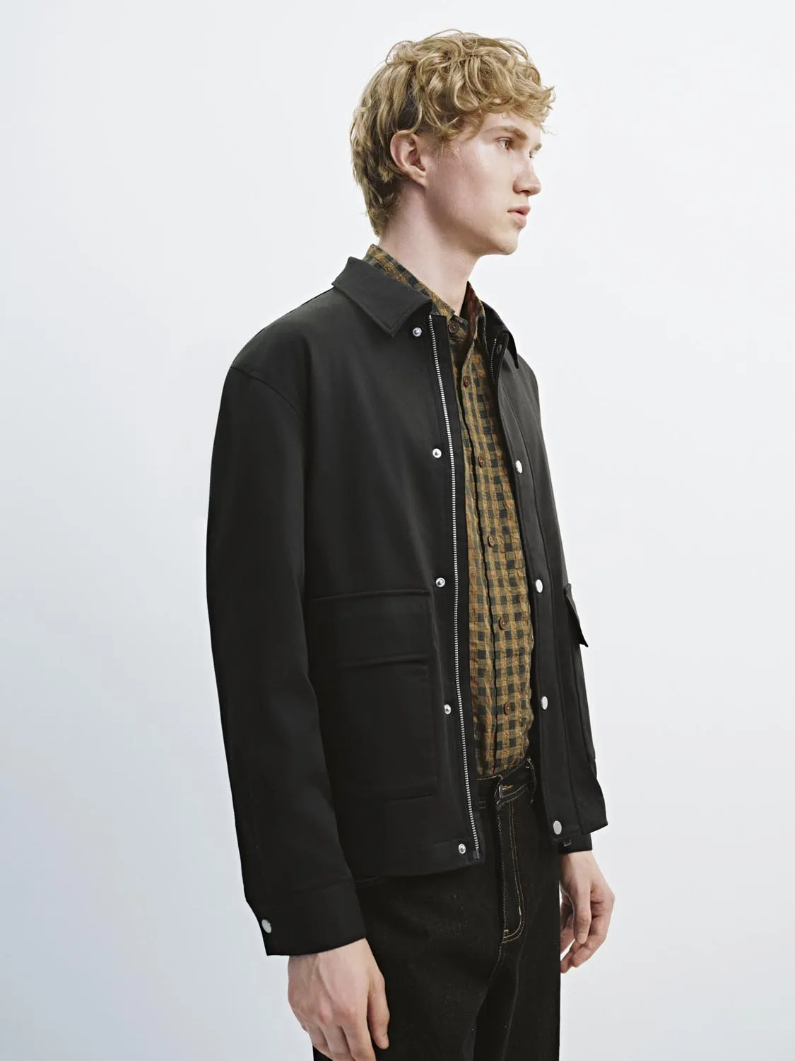 Button Zip Up Jackets sold by Urban Revivo product image thumbnail 2