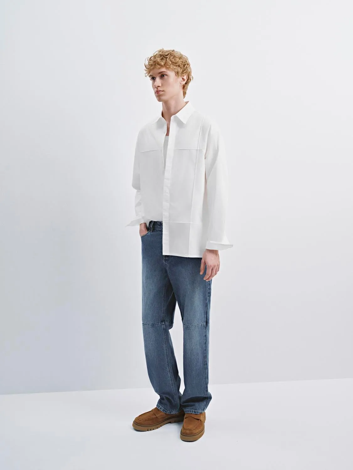 Button Up Loose Fit Shirts sold by Urban Revivo product image thumbnail 4