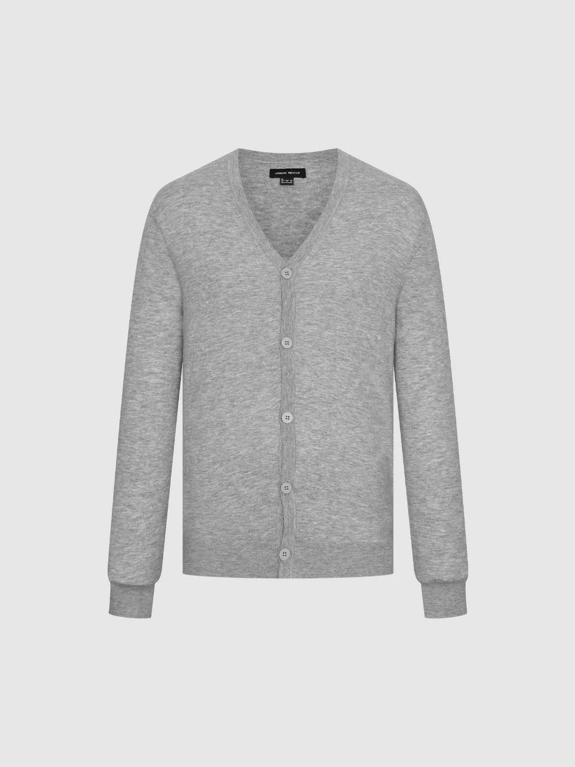 V-Neck Knitted Cardigan sold by Urban Revivo product image thumbnail 4