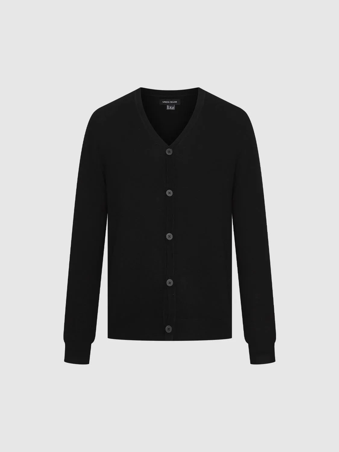 V-Neck Knitted Cardigan sold by Urban Revivo