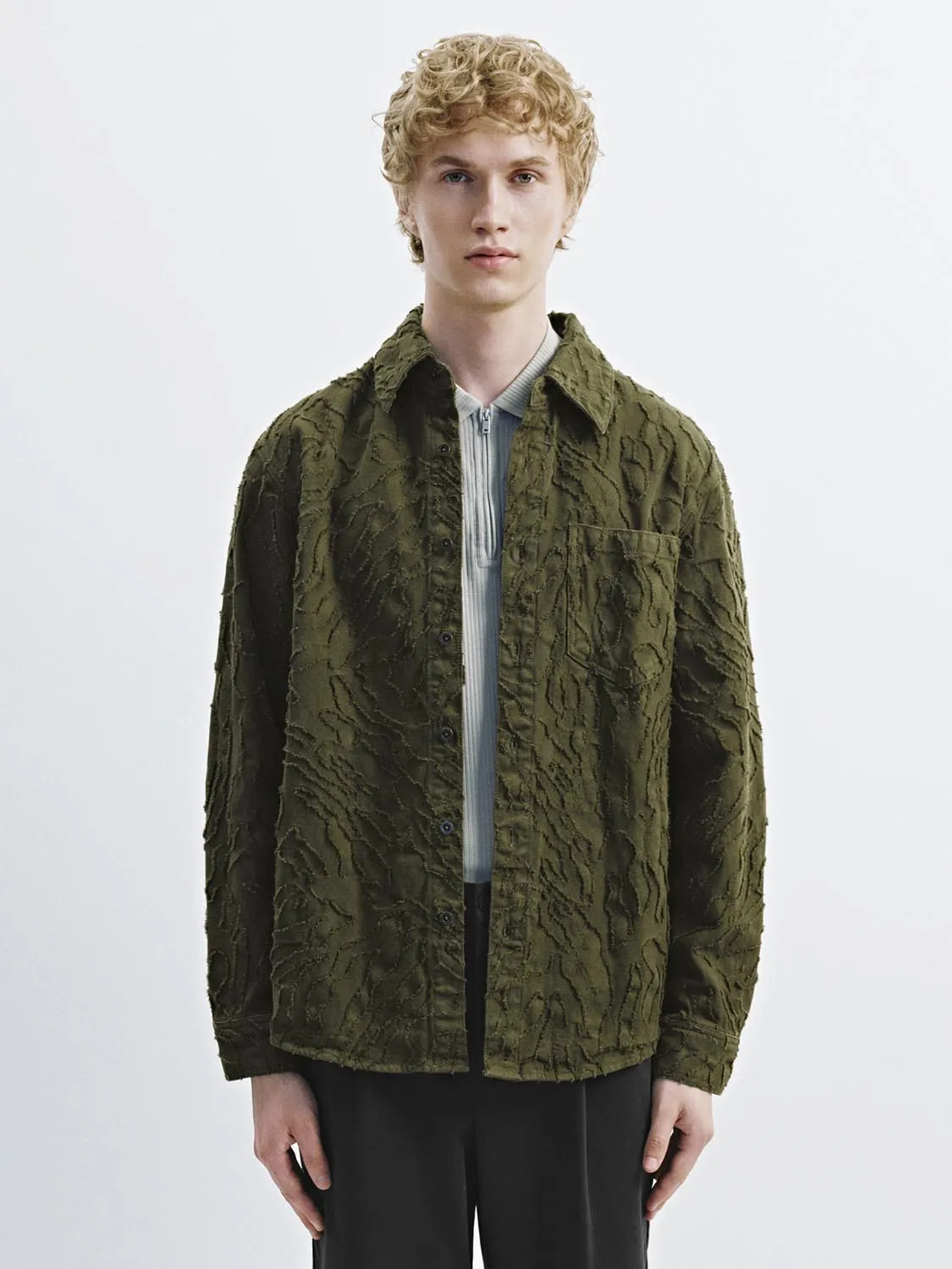 Patch Pocket Embroidered Shirts sold by Urban Revivo