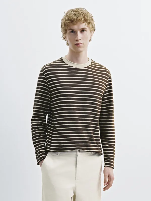 Striped Long Sleeve T-Shirts sold by Urban Revivo