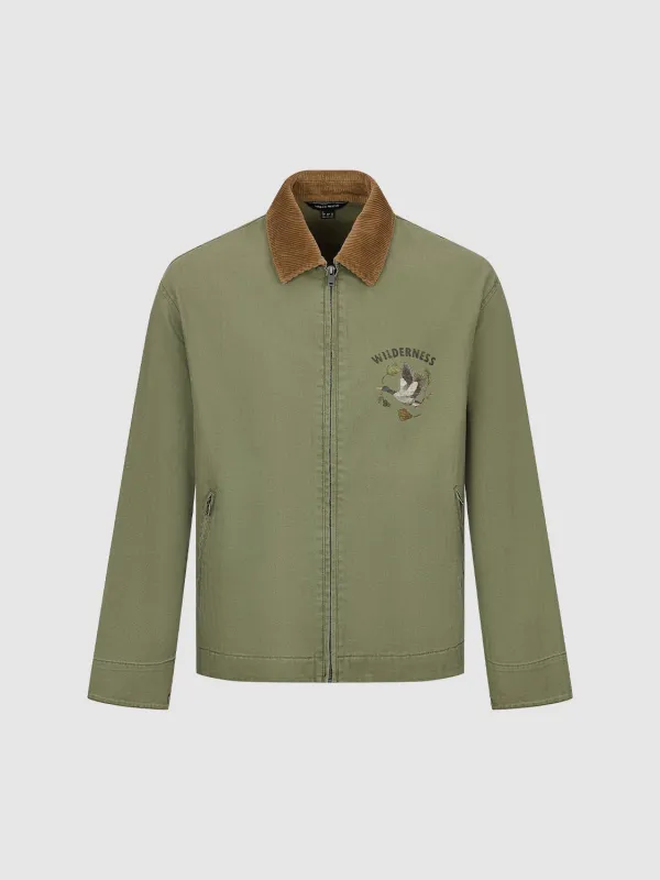Contrast Zip Up Jackets sold by Urban Revivo