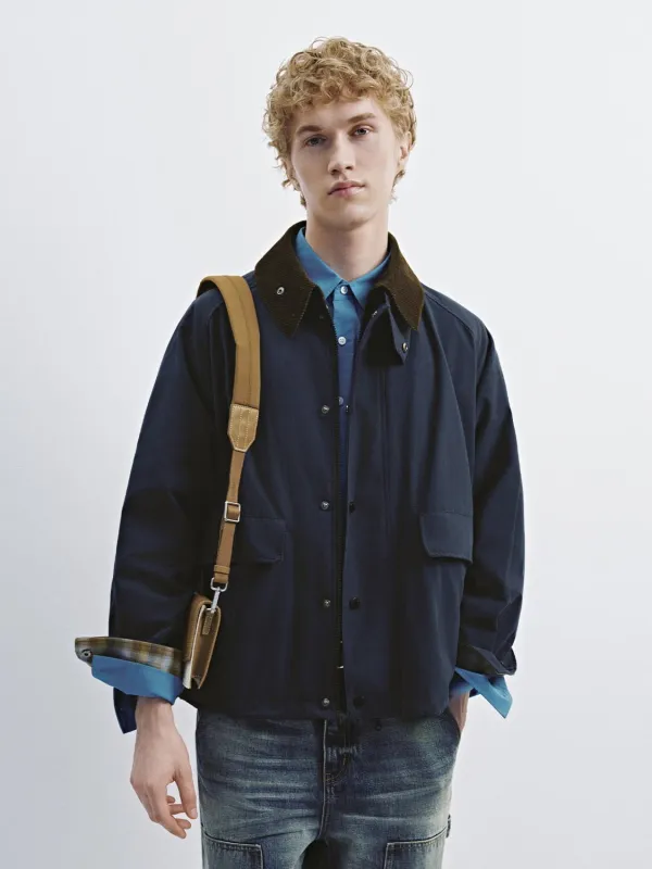 Contrast Button Up Jackets sold by Urban Revivo