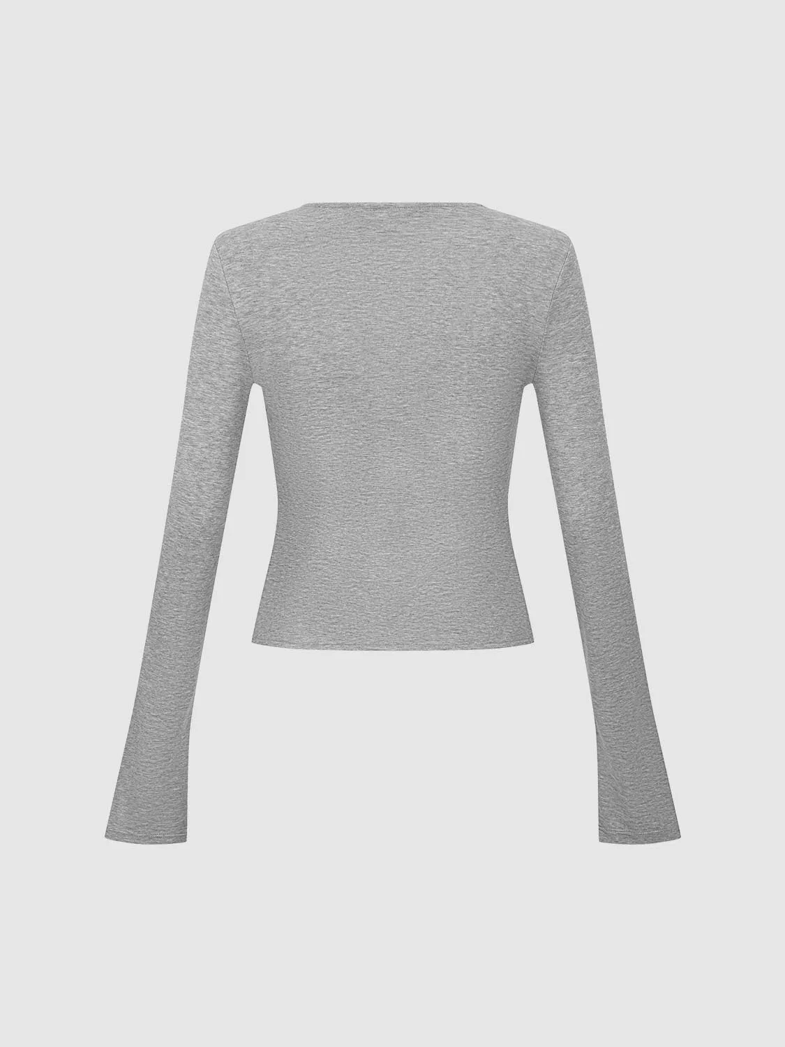 Button Up Long Sleeve T-Shirts sold by Urban Revivo product image thumbnail 2