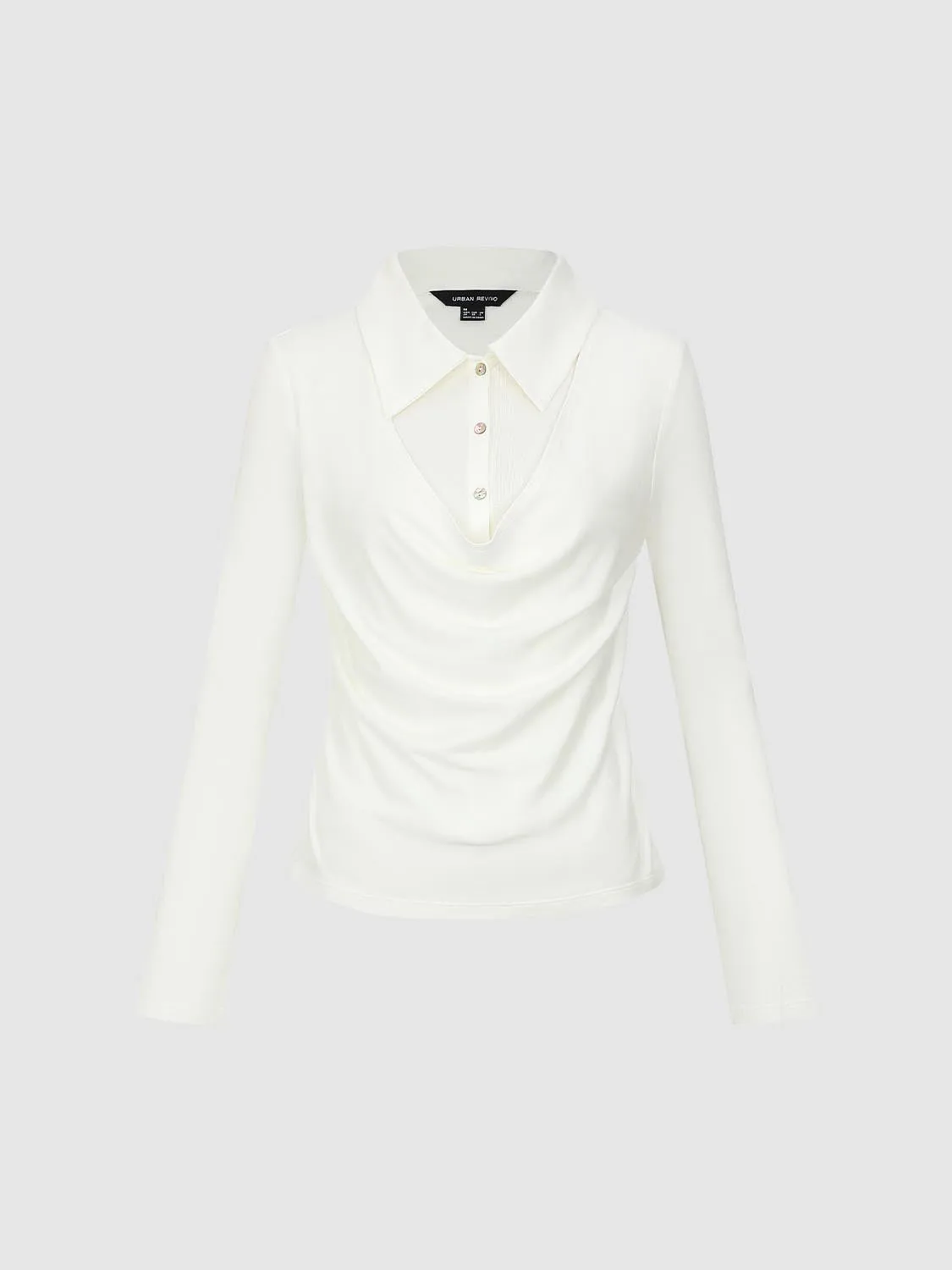 Ruched Polo Shirts sold by Urban Revivo product image thumbnail 4