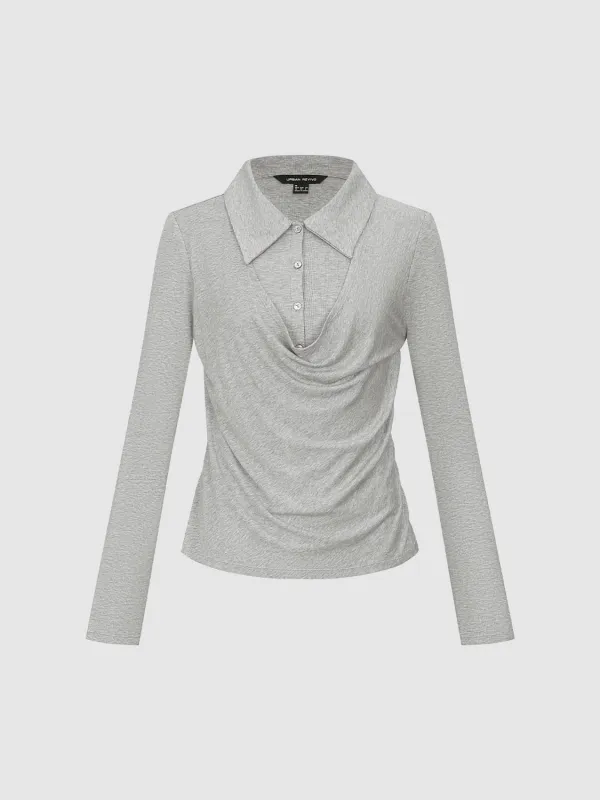 Ruched Polo Shirts sold by Urban Revivo