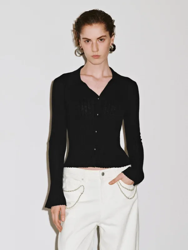 Button Up Knitted Cardigan sold by Urban Revivo