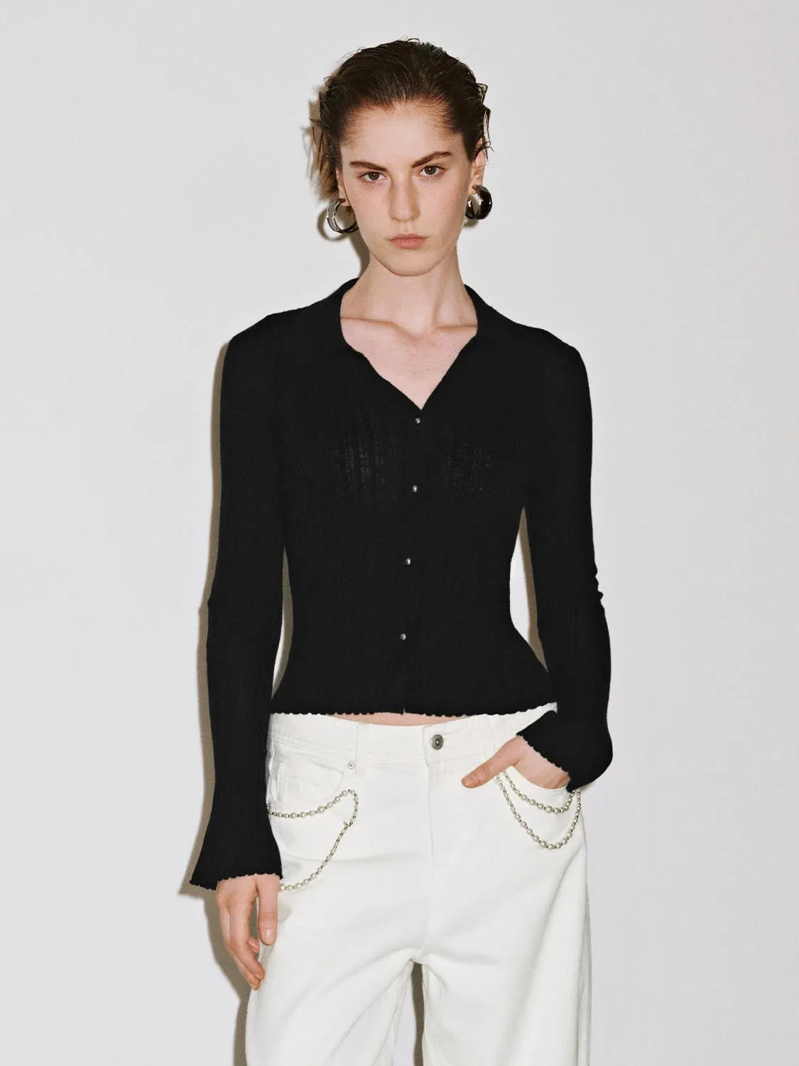 Button Up Knitted Cardigan sold by Urban Revivo
