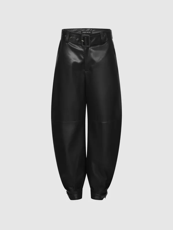 Belt Barrel Carrot Pants sold by Urban Revivo