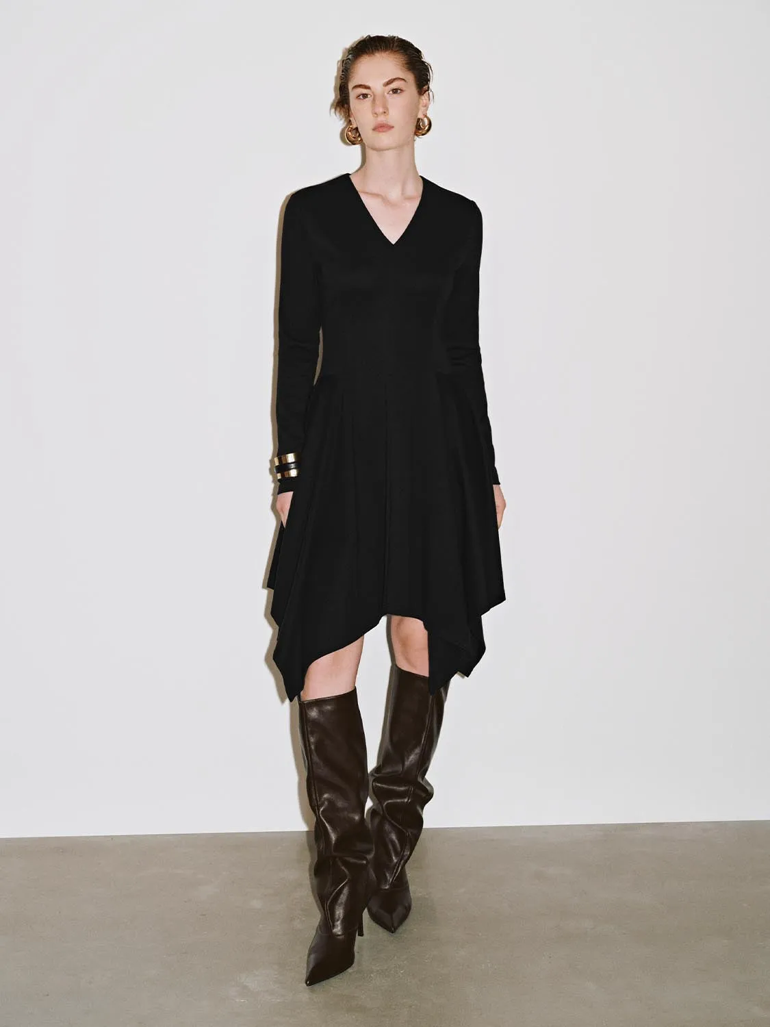 Asymmetric Long Sleeve Midi Dresses sold by Urban Revivo