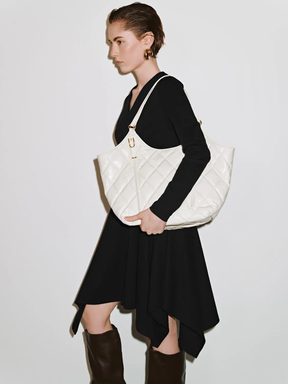 Asymmetric Long Sleeve Midi Dresses sold by Urban Revivo product image thumbnail 5