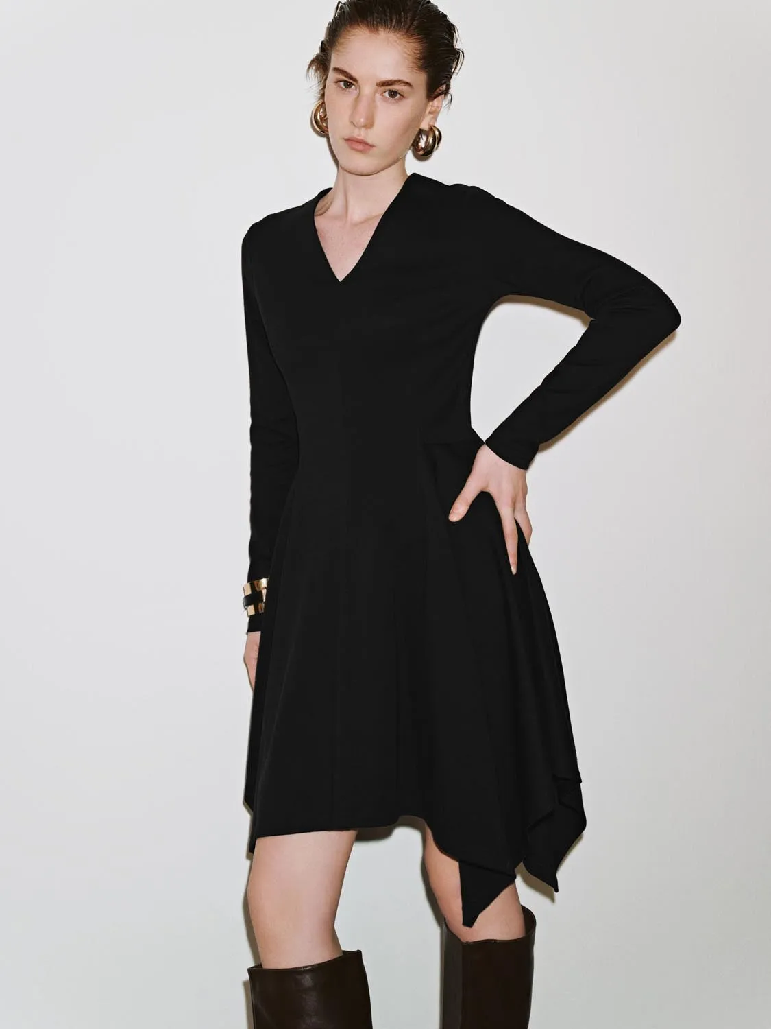 Asymmetric Long Sleeve Midi Dresses sold by Urban Revivo product image thumbnail 2