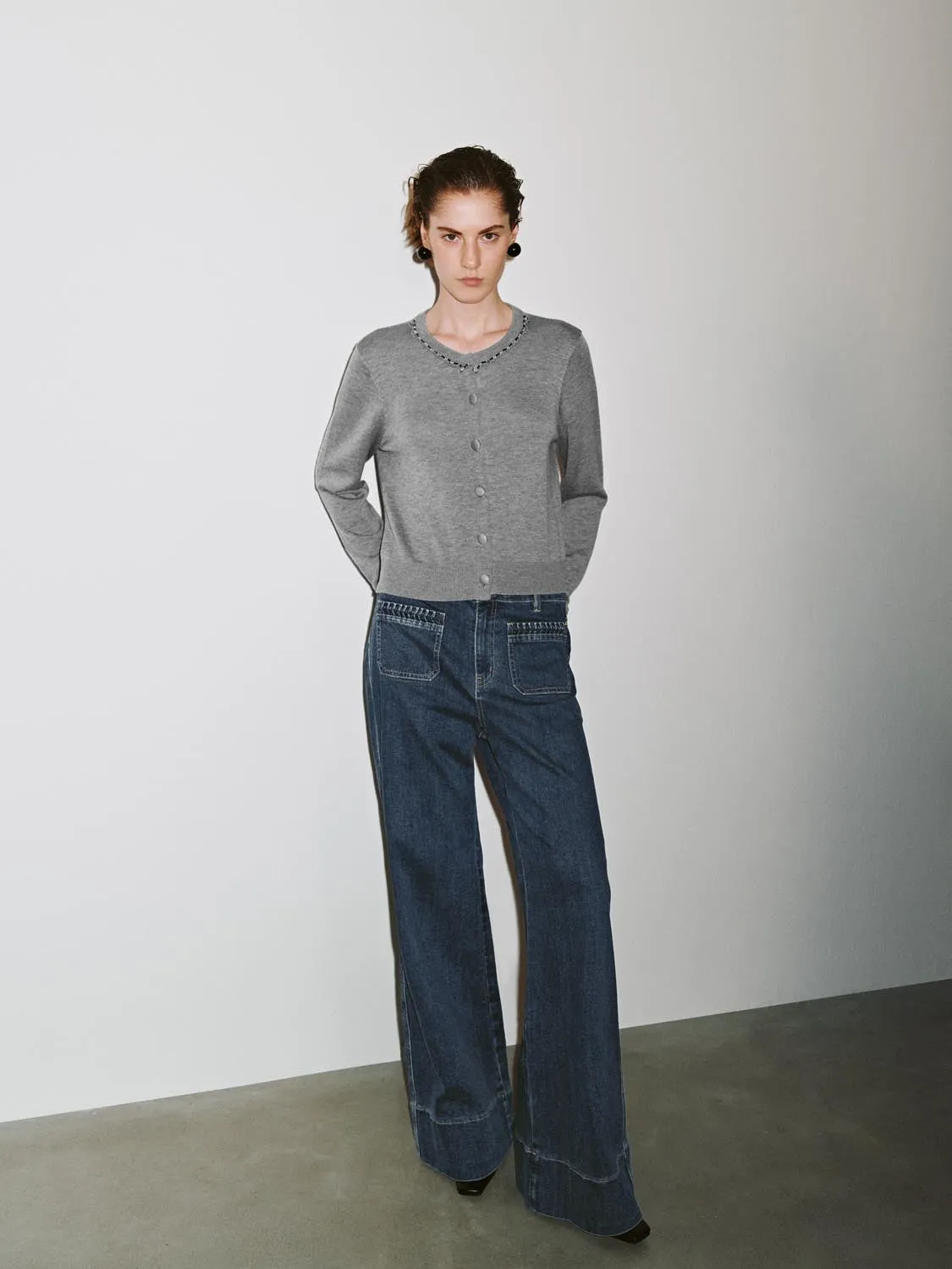 Button Up Knitted Cardigan sold by Urban Revivo product image thumbnail 5