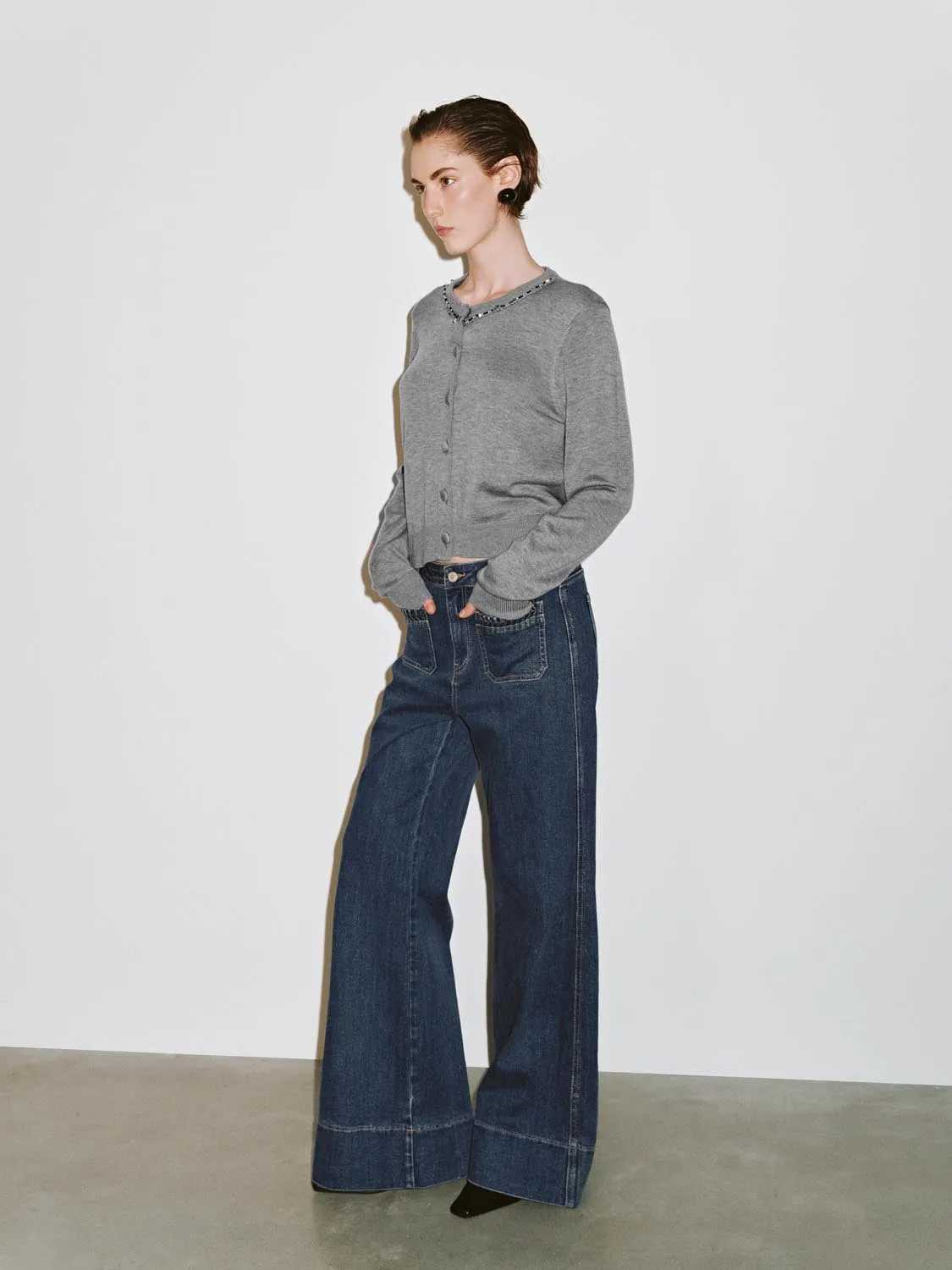 Button Up Knitted Cardigan sold by Urban Revivo product image thumbnail 4