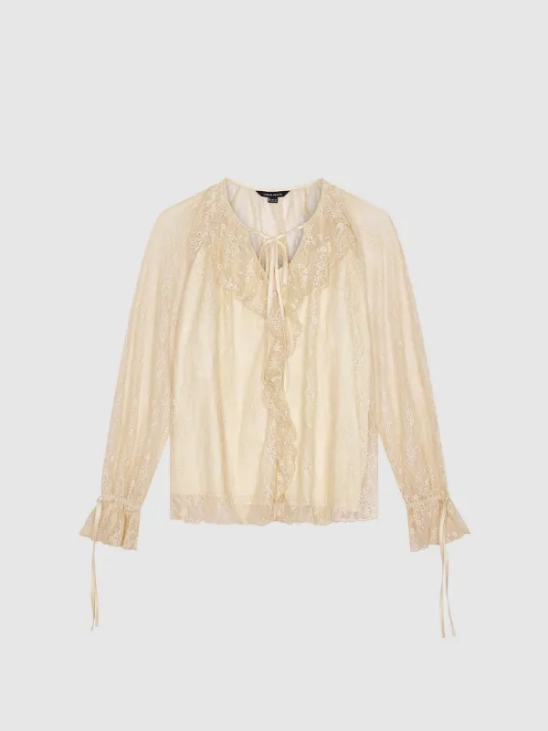 Ruffled Overhead Shirts sold by Urban Revivo