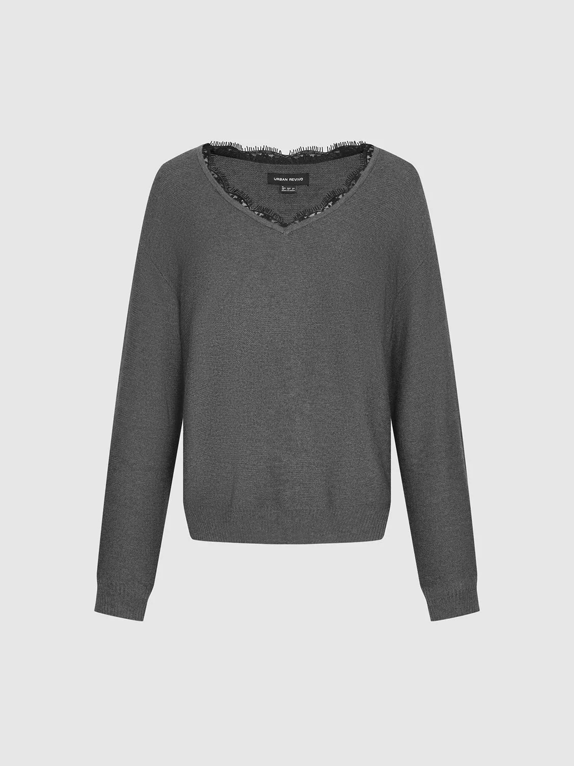 Laced Neck Knitted T-Shirts sold by Urban Revivo product image thumbnail 4