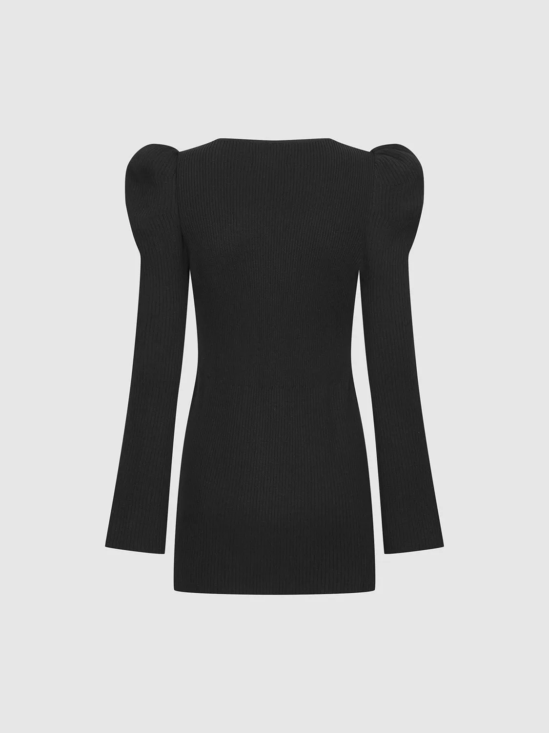 Puff Shoulder Tailored Knitted Cardigan sold by Urban Revivo product image thumbnail 2