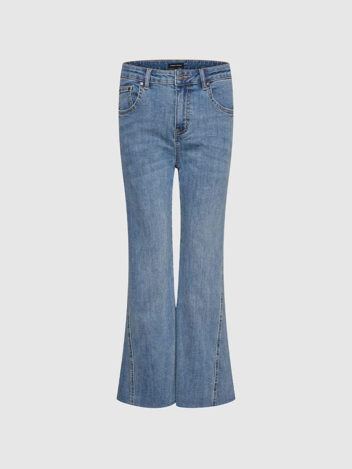 Flare Leg Zip-Fly Jeans sold by Urban Revivo
