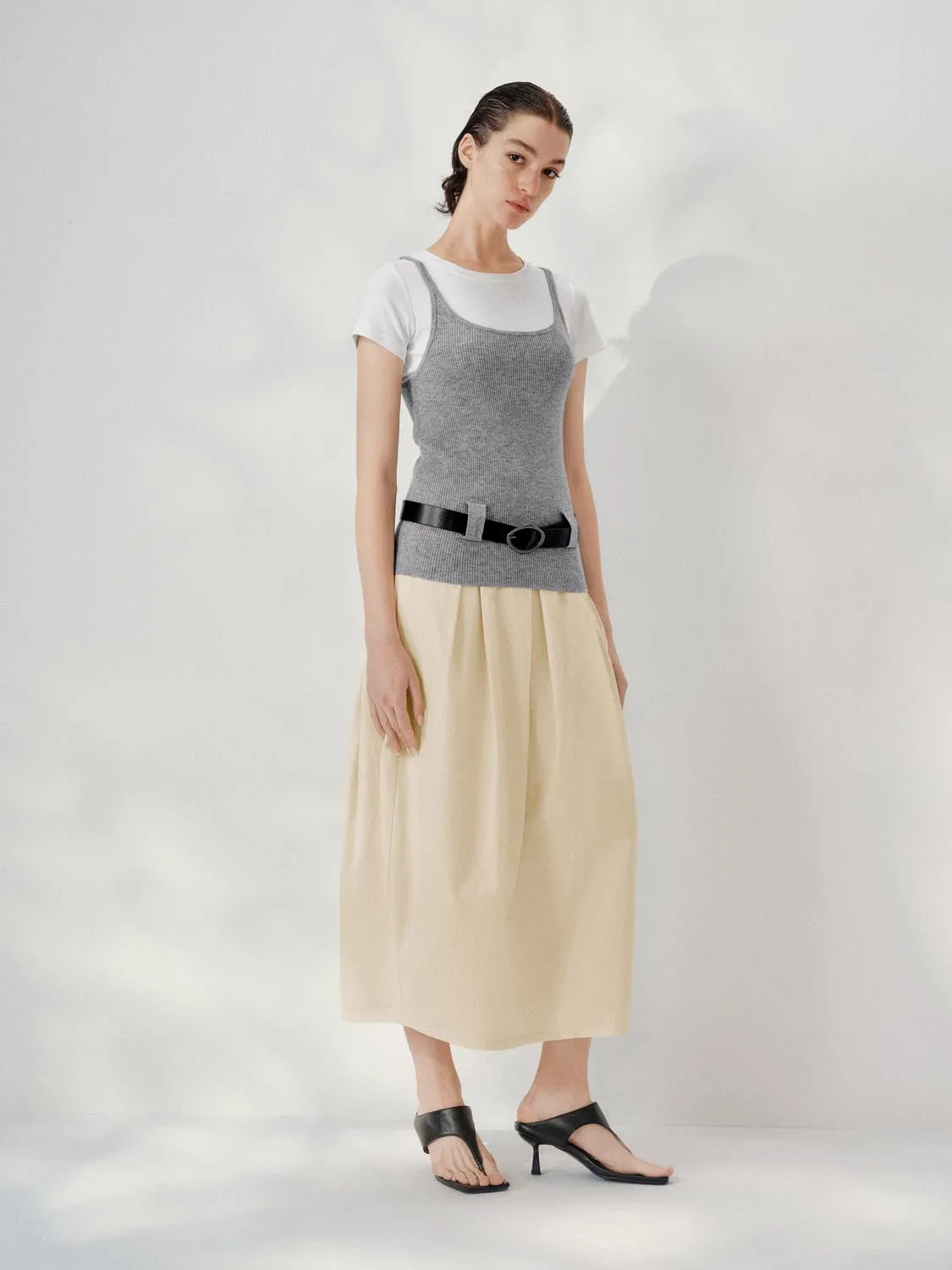 2 In 1 Belt Knitted T-Shirts sold by Urban Revivo product image thumbnail 5