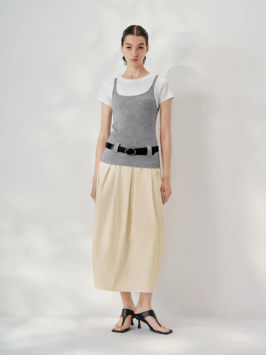 2 In 1 Belt Knitted T-Shirts sold by Urban Revivo product image thumbnail 4