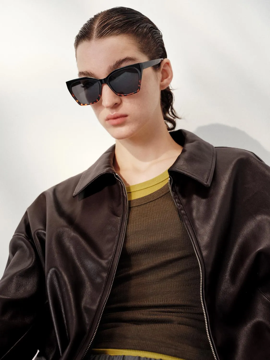 Faux Leather Bomber Jackets sold by Urban Revivo product image thumbnail 3