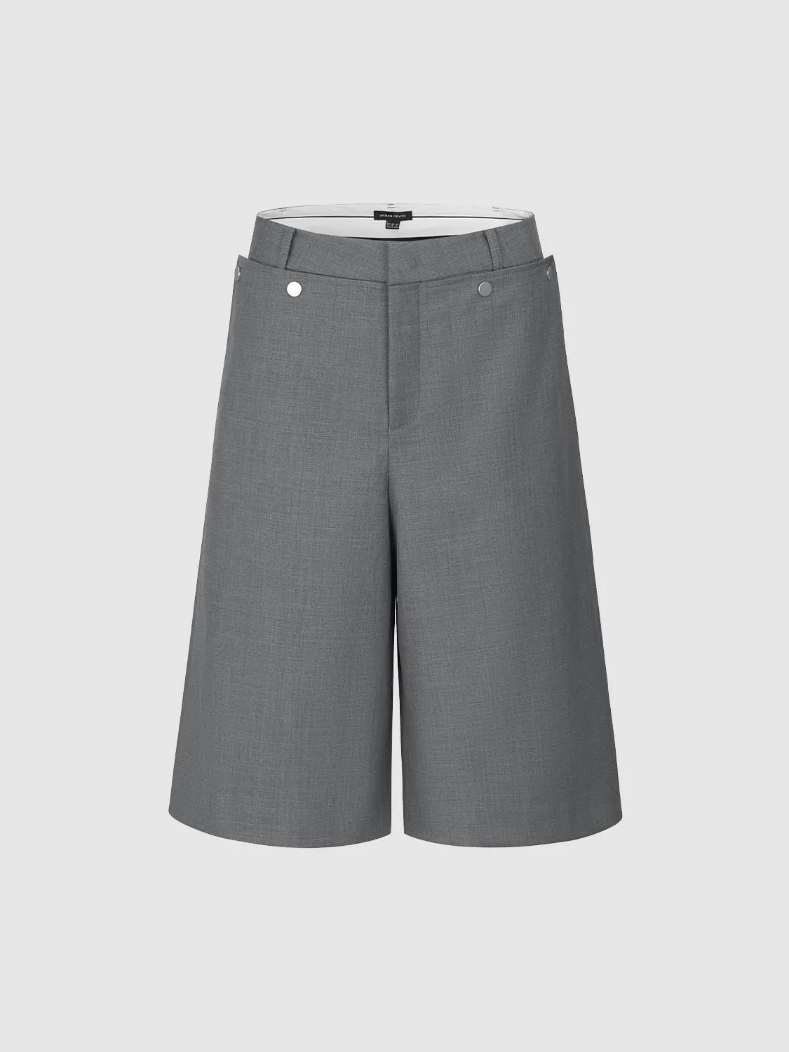 Button Décor Wide Leg Pants sold by Urban Revivo