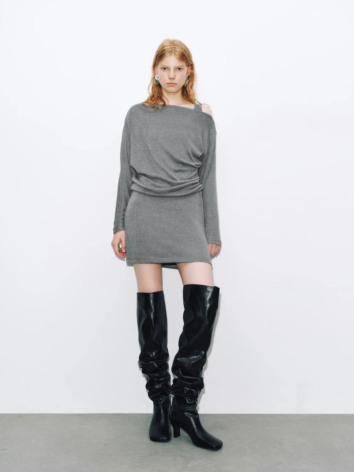 Ruched Straight Midi Dresses sold by Urban Revivo product image thumbnail 4