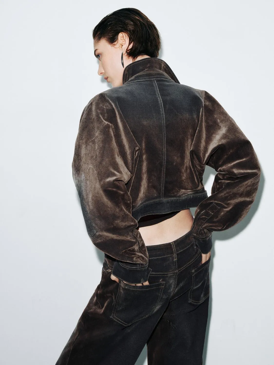Cropped Denim Jackets sold by Urban Revivo product image thumbnail 2