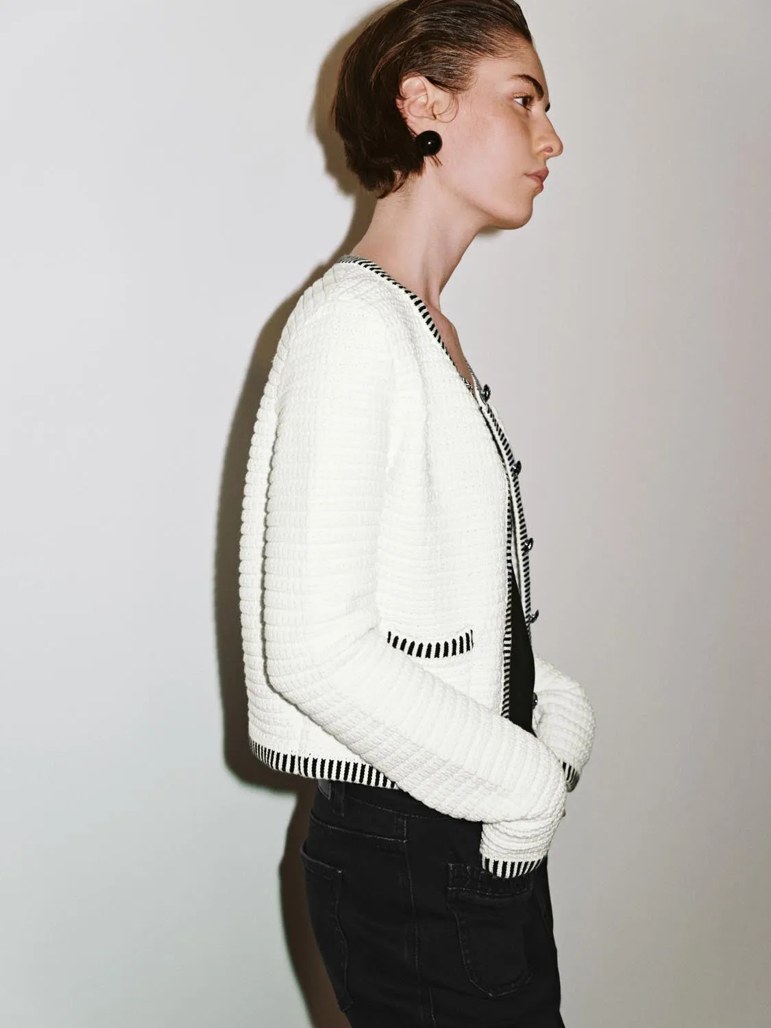 Patch Pocket Knitted Cardigan sold by Urban Revivo product image thumbnail 2