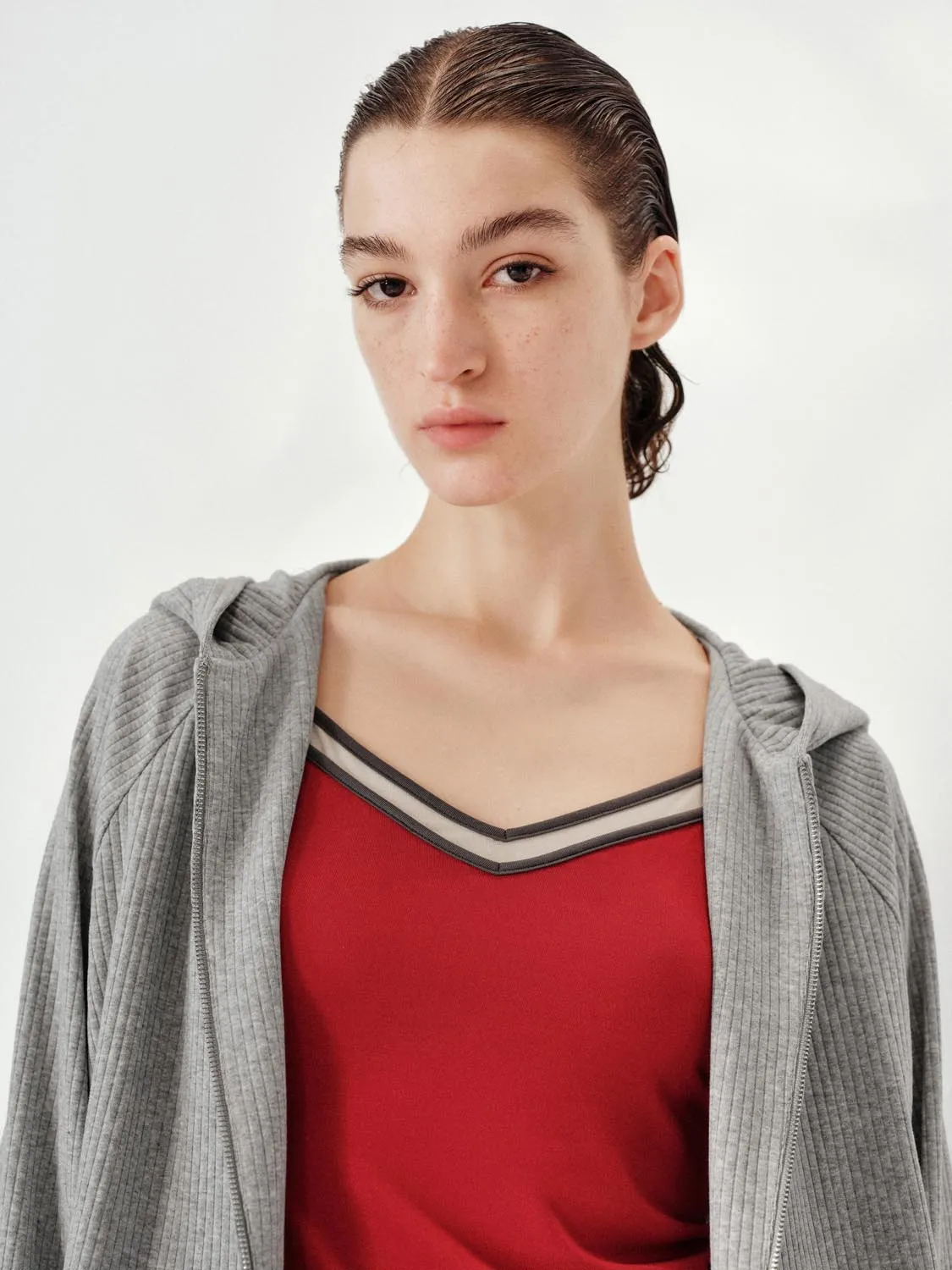 Hooded Zip Up Jackets sold by Urban Revivo product image thumbnail 3