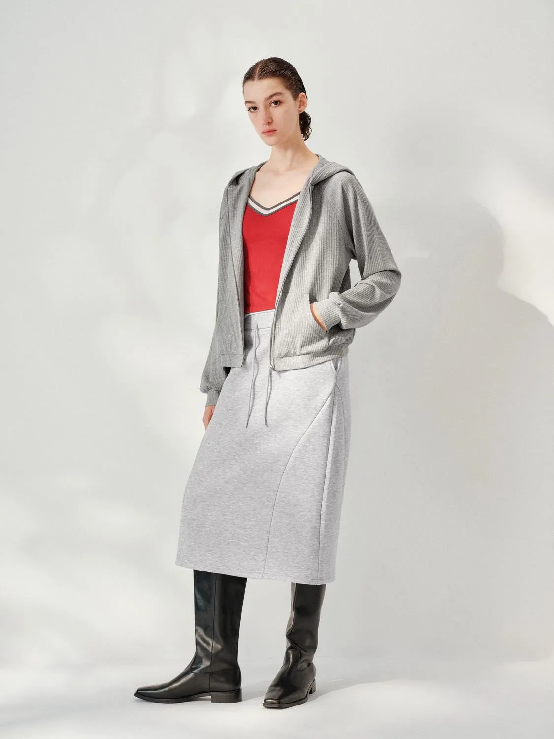 Hooded Zip Up Jackets sold by Urban Revivo product image thumbnail 5