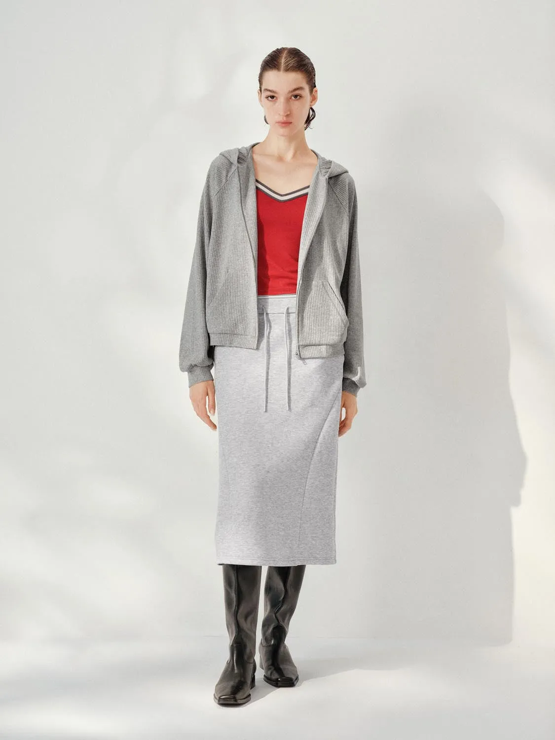 Hooded Zip Up Jackets sold by Urban Revivo product image thumbnail 4