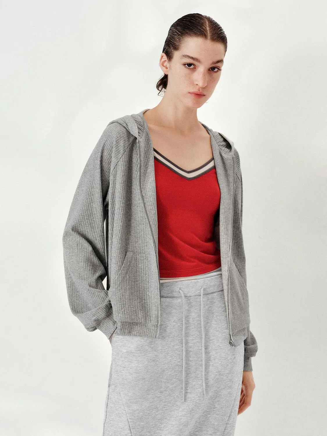 Hooded Zip Up Jackets sold by Urban Revivo