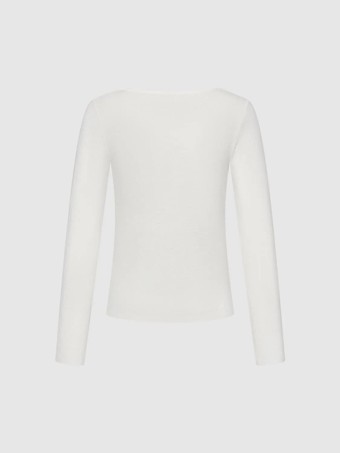 Scoop Neck Knitted T-Shirts sold by Urban Revivo product image thumbnail 2