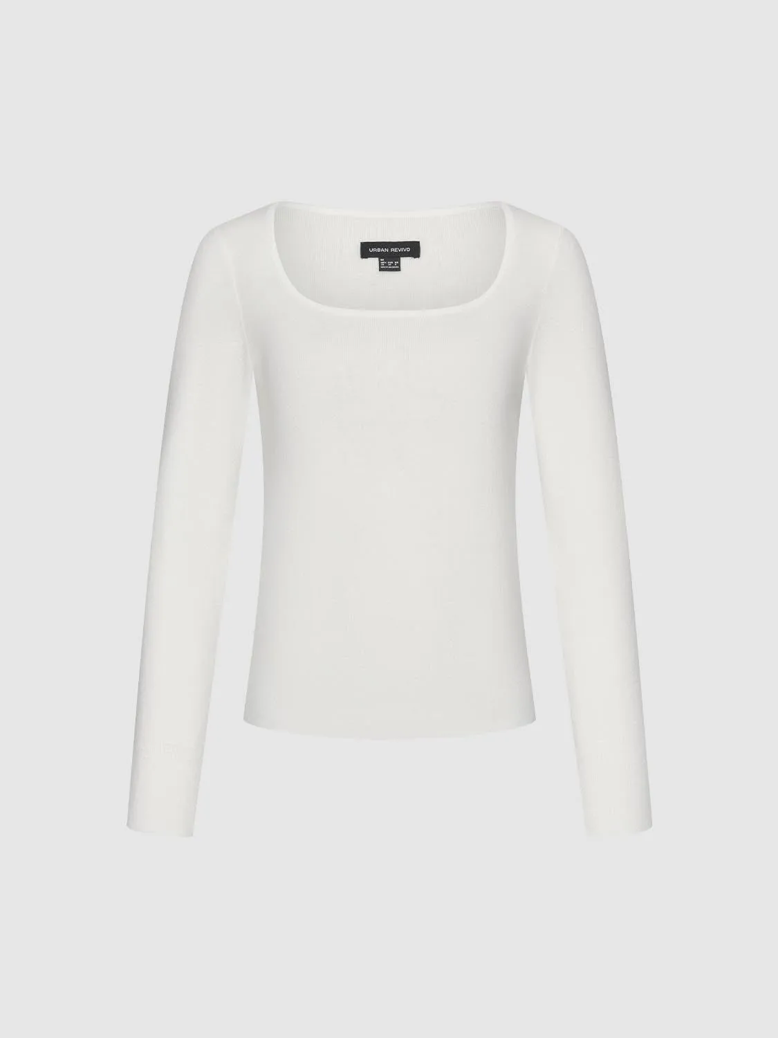 Scoop Neck Knitted T-Shirts sold by Urban Revivo