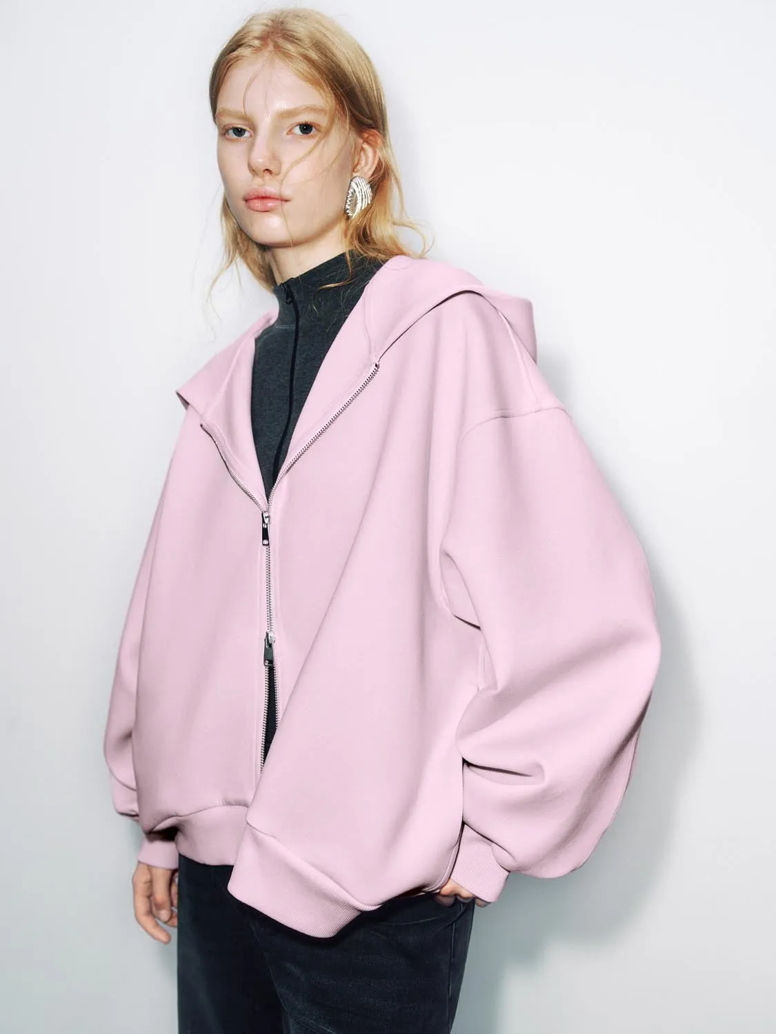 Oversized Bomber Jackets sold by Urban Revivo product image thumbnail 2