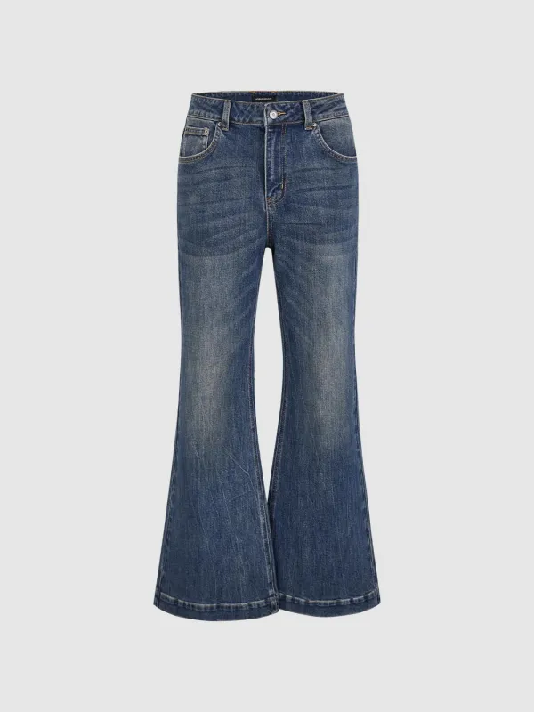 Loose Fit Flare Jeans sold by Urban Revivo