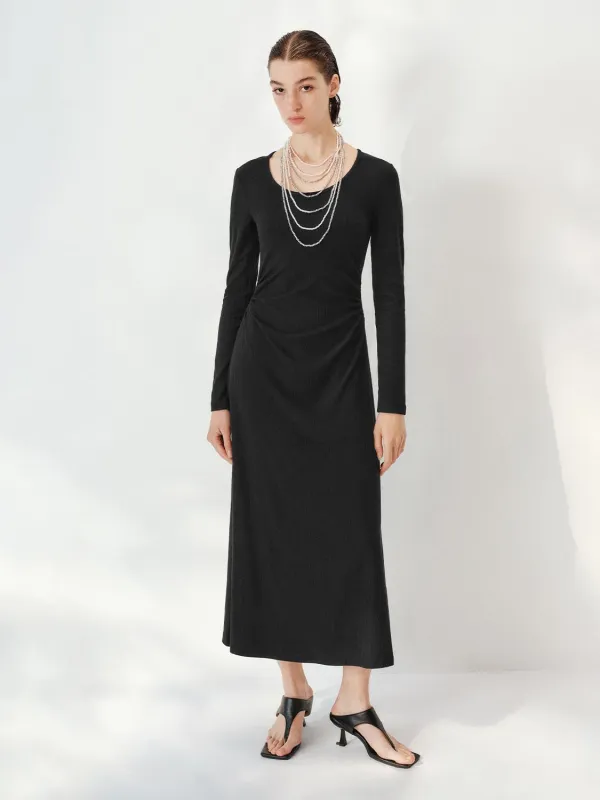 Long Sleeve A-Line Maxi Dresses sold by Urban Revivo